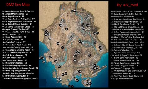 DMZ Key Locations Map | Where to use every key in DMZ - Dot Esports