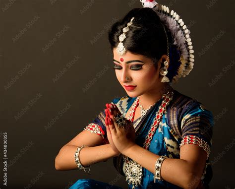 Indian Dancer Doing 'NAMASTE' Stock Photo | Adobe Stock