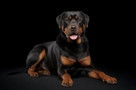 Premium AI Image | Rottweiler with a Strong and Muscular Frame