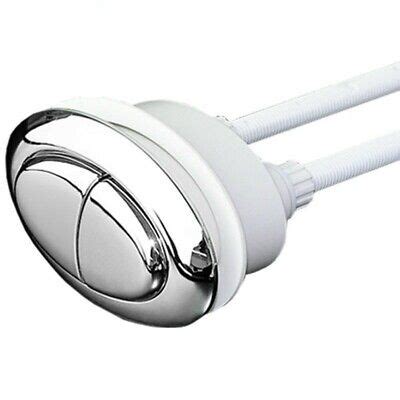 Oval Toilets Dual Flush Push Button Water Saving Chrome Replacement Durable Chic | eBay