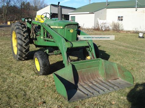 John Deere 3010 Diesel Wide Front End Loader Vintage