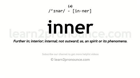 Pronunciation of Inner | Definition of Inner - YouTube