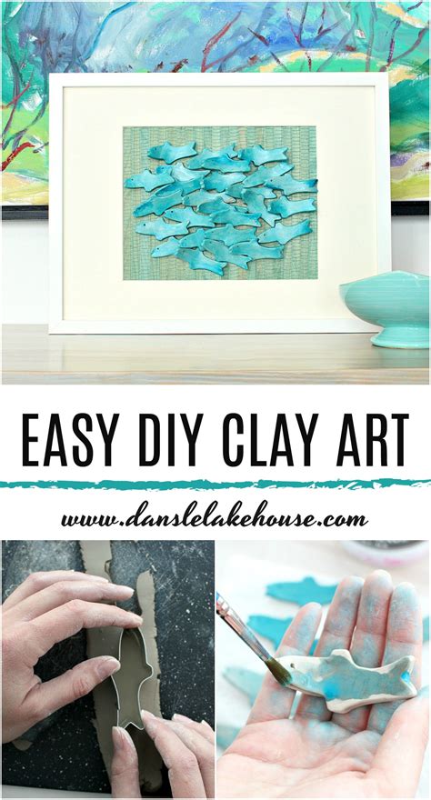 DIY Clay Art | Air Dry Clay Craft Project: Sculptural Fish | Dans le ...