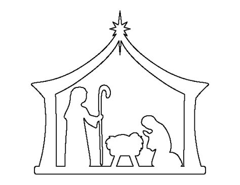 Nativity Silhouette Printable