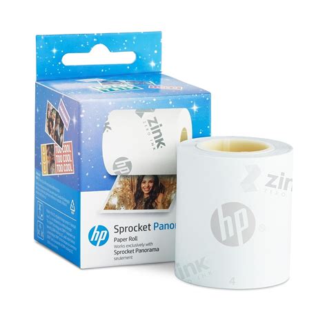 Free Shipping! HP Sprocket 16.4' Zink Sticky Backed Photo Paper Roll for Zero Ink Picture ...