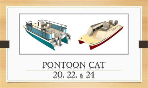 Pontoon Cat Boat Plans (PC20) - Boat Builder Central