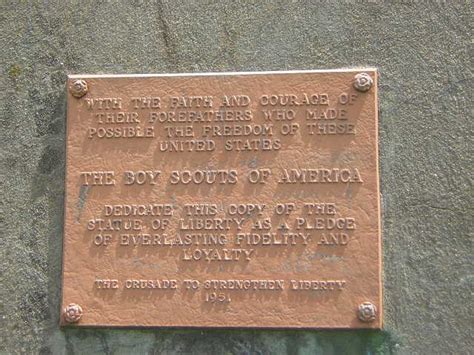 Plaque for the Model of the Statue of Liberty | Flickr - Photo Sharing!