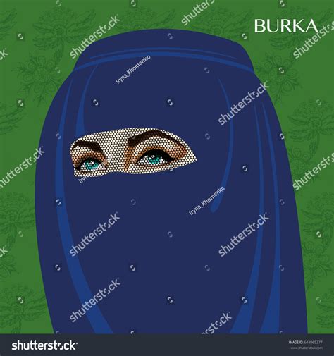 Varieties Traditional Muslim Womens Clothes Burka Stock Vector (Royalty Free) 643965277 ...