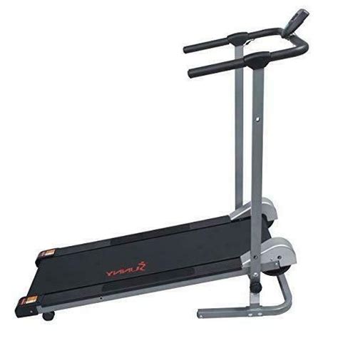 Manual Walking Treadmill with LCD Display, Compact Folding,