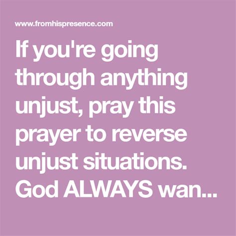 Prayer for Justice: Pray This Prayer To Reverse Unjust Situations | Prayers, Pray, Midnight prayer