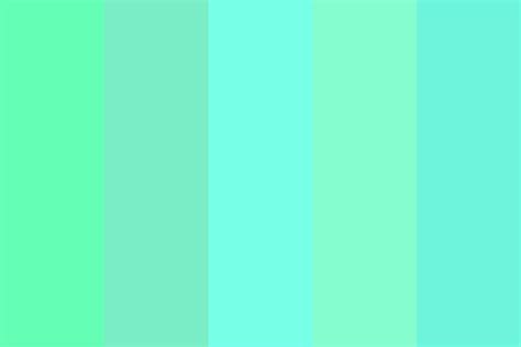 Sea blue-green Color Palette