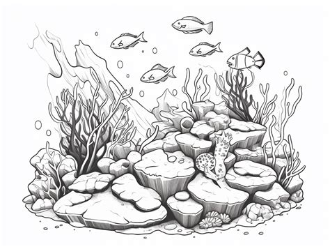Dive Into Ecosystem Coloring - Coloring Page