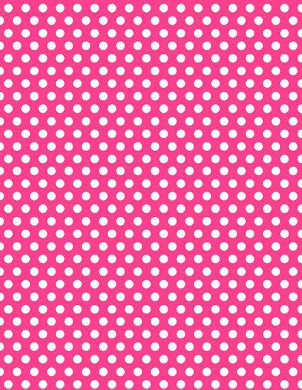 INSTANT DOWNLOAD - Minnie Mouse Hot Pink Polka Dot Background Digital ...