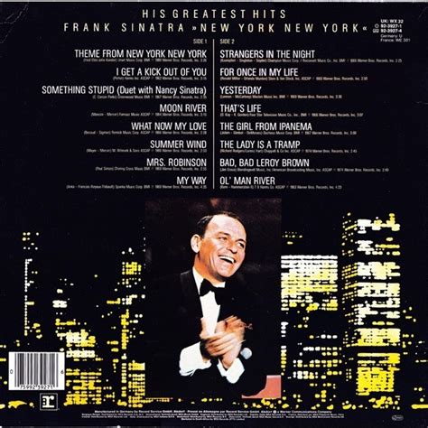 New york new york: his greatest hits ( compilation 16 tracks ) by Frank Sinatra ‎, LP with ...