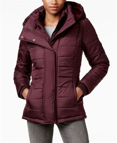 Rampage Hooded Quilted Puffer Coat, Only at Macy's | Puffer coat, Chic winter coat, Coats for women