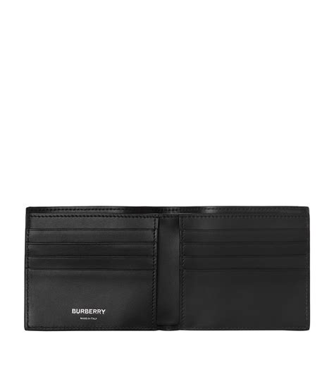 Leather Embossed Check Bifold Wallet