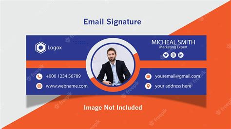 Premium Vector | Creative and professional email signature template