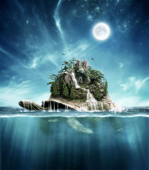 Giant Turtle Island Mythology