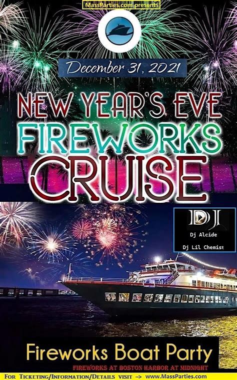 Boston Harbor New Years Eve Fireworks Cruise (Exclusive/Limited ...