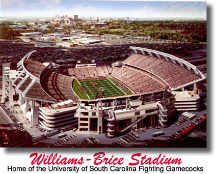 University of South Carolina Williams Brice Stadium Art Print