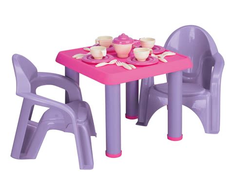 American Plastic Toys Tea Party Play Set with 28 Piece Accessory Play ...