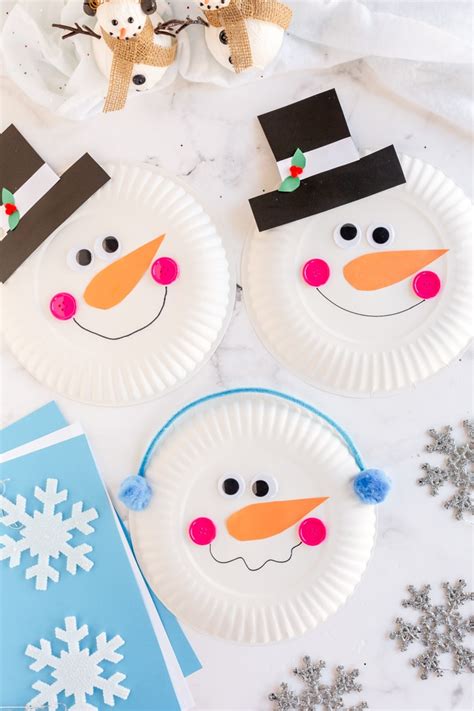 Snowman Crafts For Kids Kindergarten