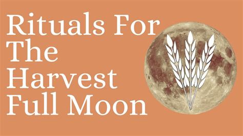 How To Celebrate Full Harvest Moon! Ritual Ideas for the September Full Moon 2021 - YouTube