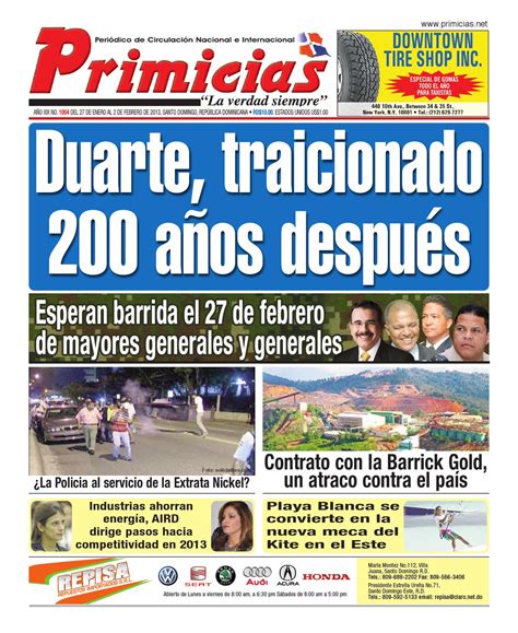 Primicias 1004 by Primicias Periodico - Issuu