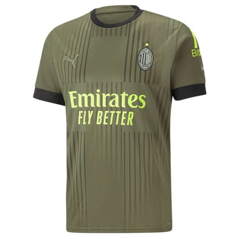 Puma AC Milan 2022 / 23 Third Jersey - Dark Green/Spring Moss - Soccerium