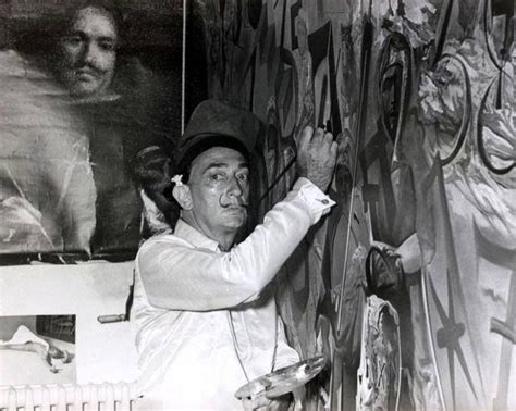 Dali works on his massive 1963 masterpiece, "The Battle of Tetuan ...