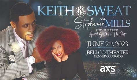 Keith Sweat tickets in Denver at Bellco Theatre on Fri, Jun 2, 2023 - 7:00PM