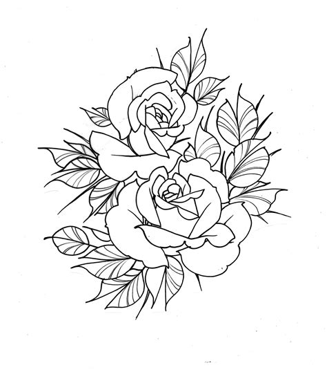 Linework Flower Flash Tattoo - Viraltattoo