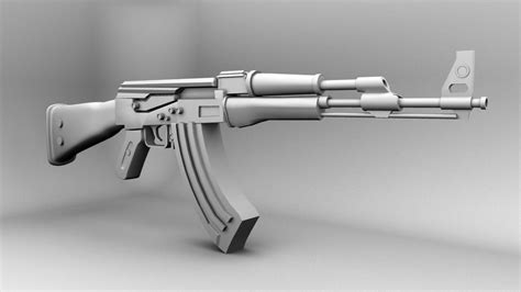 AK 47 gun free 3D Model MA MB | CGTrader.com