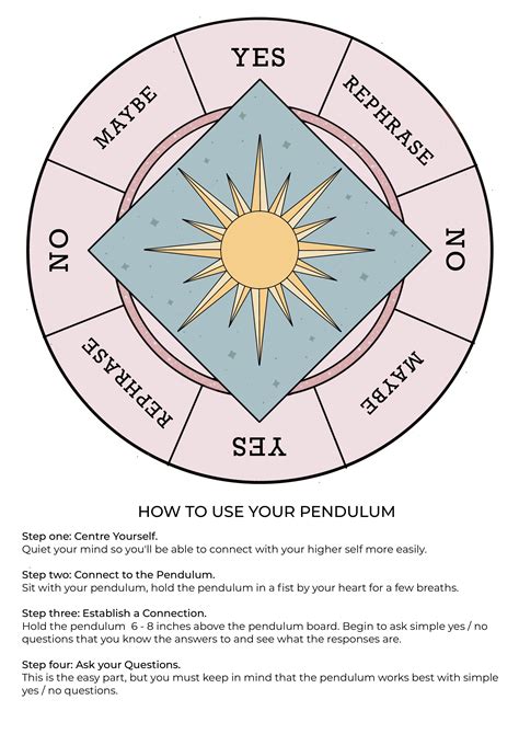 FREE pendulum board printable | Wiccan spell book, Witchcraft spell books, Spell book