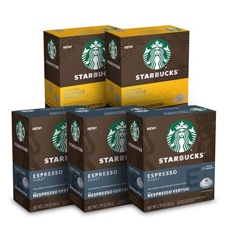 Starbucks Capsules Nespresso Vertuo Machines Variety Pack Count ...