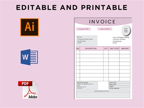 Printable Invoice Template 2 30 Full Screenshot - vrogue.co