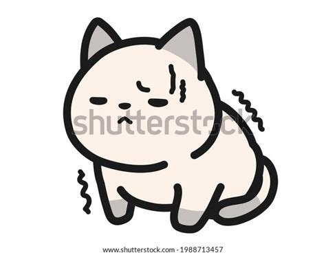 Illustration Frightened Cat Stock Vector (Royalty Free) 1988713457 ...