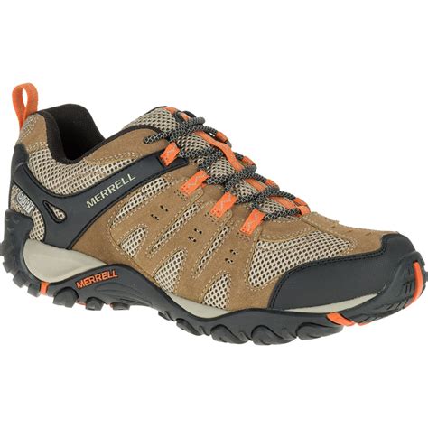 MERRELL Men’s Accentor Low Waterproof Hiking Shoes, Otter/Burnt Orange ...