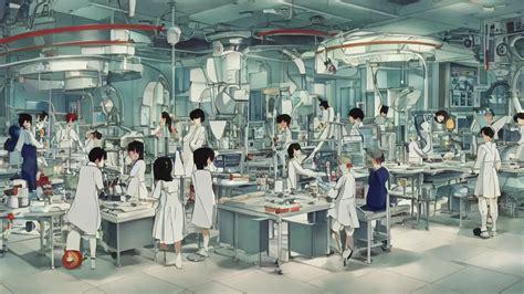 futuristic cloning science lab, anime background, | Stable Diffusion