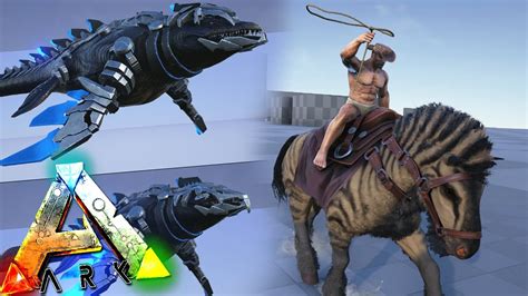 ARK NUEVAS IMAGENES DINOS EQUUS, MOSA TEK SADDLE v256 | ARK SURVIVAL EVOLVED - YouTube