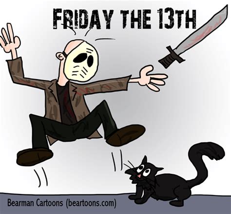 Happy Friday the 13th - Bearman Cartoons