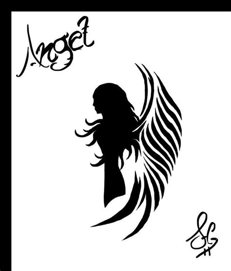 Black and White Angels Logo - LogoDix