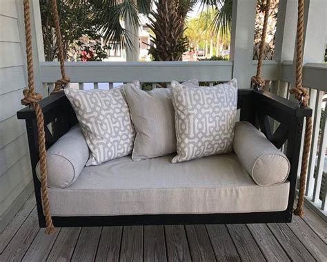 Sunbrella Custom Daybed Cushion - Twin Bed Size - Porch Swing / Glider / Swing Bed - Outdoor ...