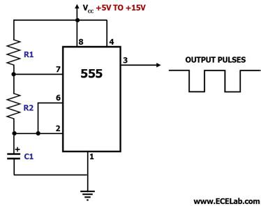 555 Astable Circuit Diagram