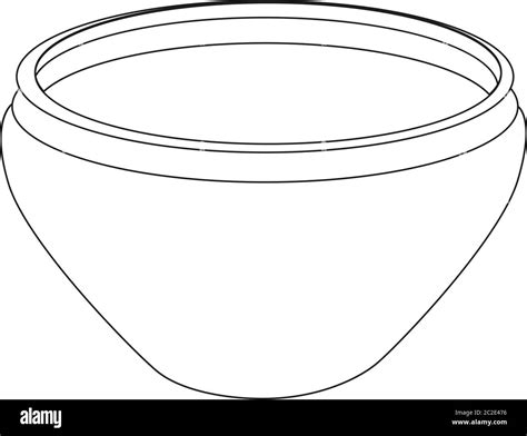 isolated sketch of a clay pot Stock Vector Image & Art - Alamy