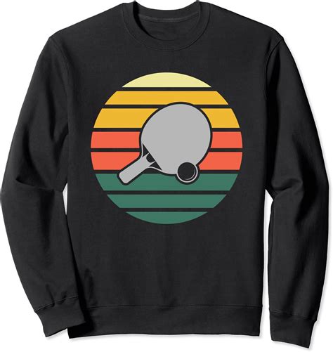 Amazon.com: Retro Vintage Ping Pong Sweatshirt : Clothing, Shoes & Jewelry