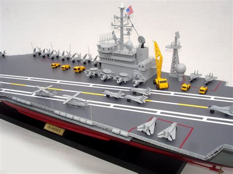 Aircraft Carrier Uss America CV-66 ship model