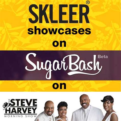 SKLEER showcases on SugarBash’s Shirley Strawberry on the Steve Harvey Morning Show on the radio ...