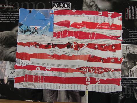 Art Dish: American Flag Collage