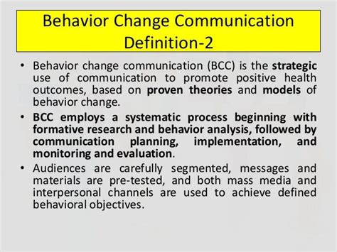 Behaviour Change Communication